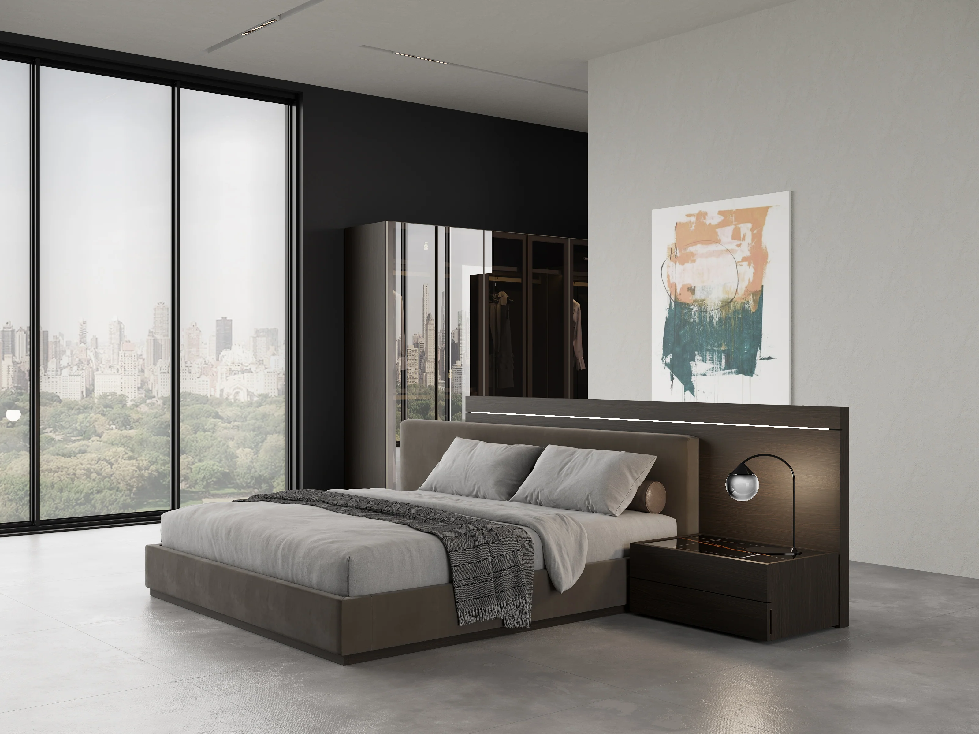 Double Storage Bed with Fabric Bed Frame - Image 6